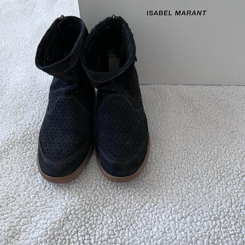 Isabel Marant Anthracite Velvet Bootie, lightly used - Picture 5 of 5